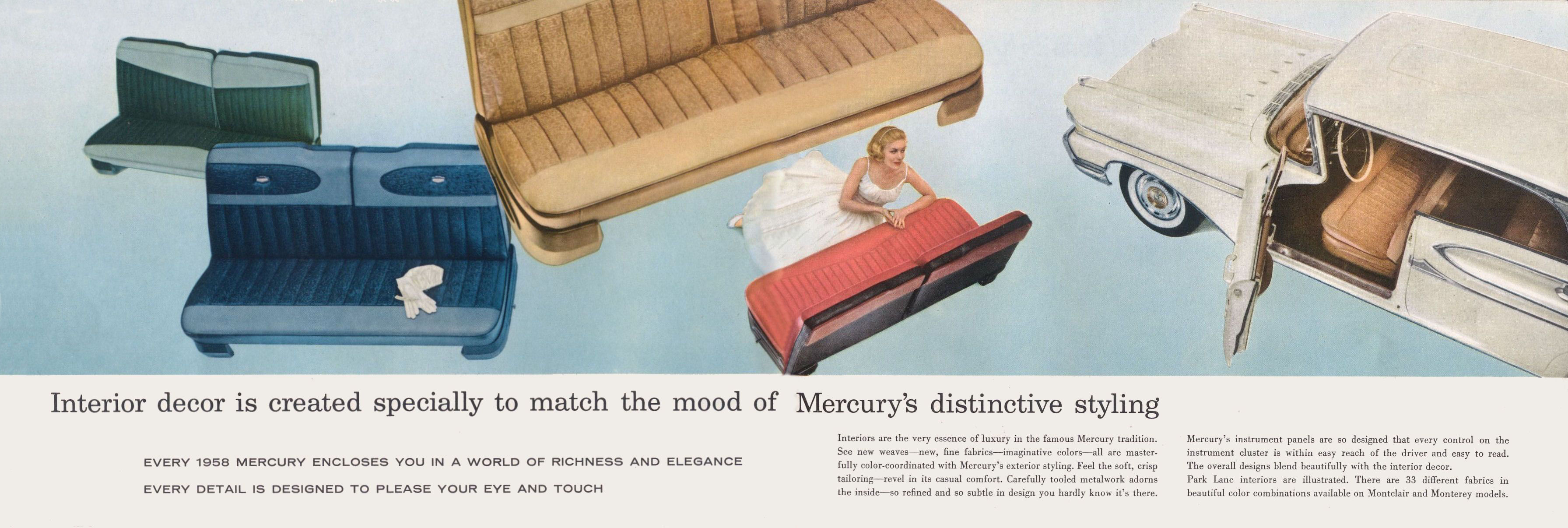 1958 Mercury Brochure Page 3